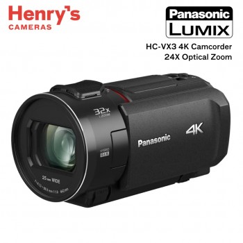 Panasonic HC-VX3 4K Camcorder 24X Optical Zoom