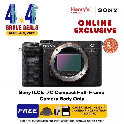 SONY ILCE-7C (BODY) COMPACT FULL-FRAME CAMERA (SONY PHIL)