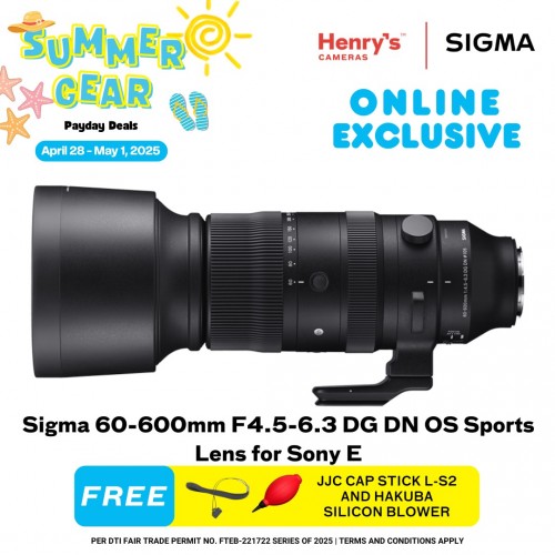 Sigma 60-600mm F4.5-6.3 DG DN OS Sports Lens for Sony E