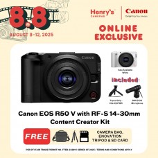 Canon EOS R50 V with RF-S 14-30mm Content Creator Kit