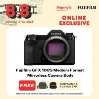 Fujifilm GFX 100S Medium Format Mirrorless Camera Body