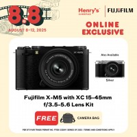 Fujifilm X-M5 with XC 15-45mm f/3.5-5.6 Lens Kit