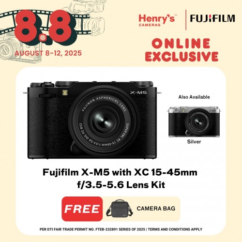 Fujifilm X-M5 with XC 15-45mm f/3.5-5.6 Lens Kit