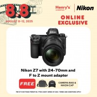 Nikon Z7 with 24-70mm and F to Z mount adapter