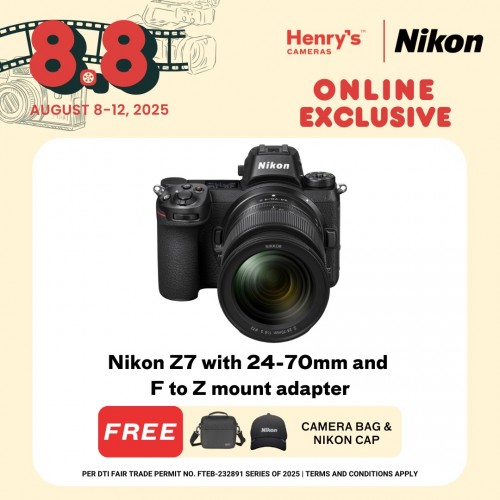 Nikon Z7 with 24-70mm and F to Z mount adapter