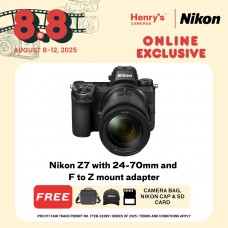Nikon Z7 with 24-70mm and F to Z mount adapter