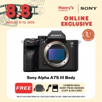 Sony Alpha A7S III Body (Sony Phils)