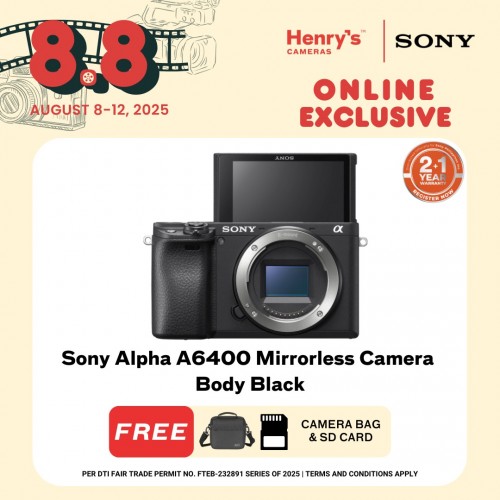 Sony Alpha A6400 Mirrorless Camera Body Black