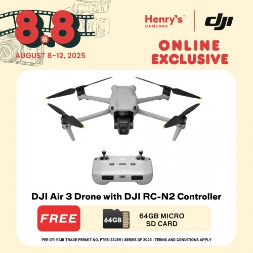 DJI Air 3 Drone with DJI RC-N2 Controller