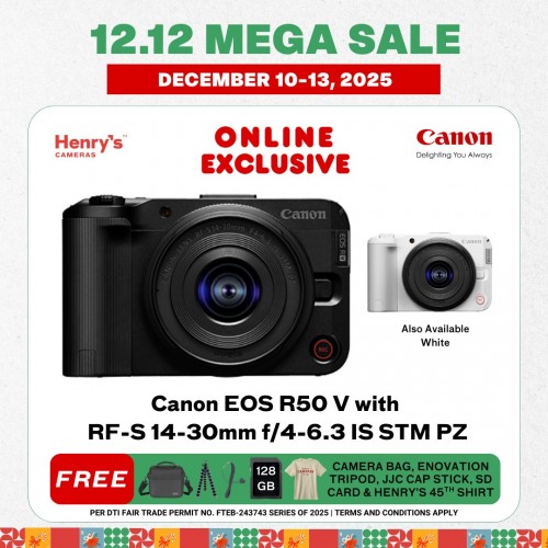 Canon EOS R50 V with RF-S 14-30mm f/4-6.3 IS STM PZ