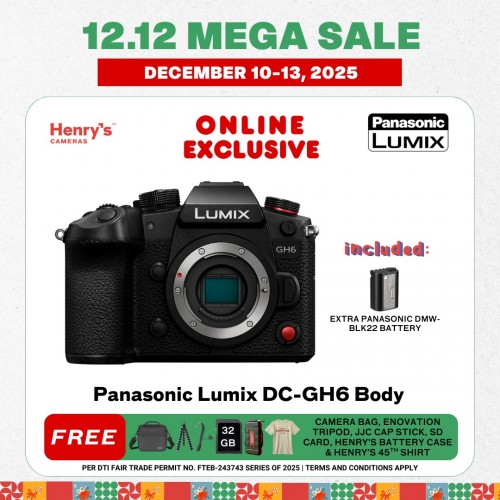 Panasonic Lumix DC-GH6 Body Mirrorless Camera Panasonic Lumix DC-GH6 Body Mirrorless Camera