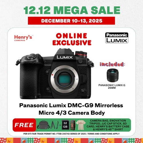 Panasonic Lumix DMC-G9 Mirrorless Micro 4/3 Camera Body