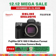 Fujifilm GFX 100 II Medium Format Mirrorless Camera Body Fujifilm GFX 100 II Medium Format Mirrorless Camera Body