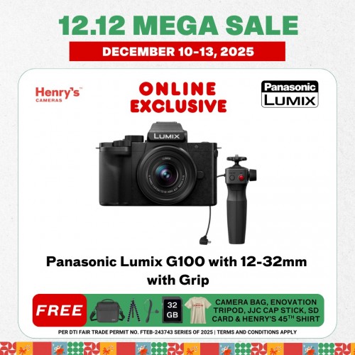 Panasonic Lumix G100 with 12-32mm with Grip Panasonic Lumix G100 with 12-32mm with Grip