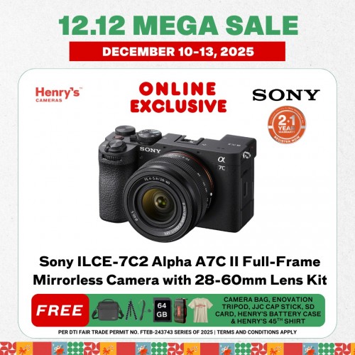 Sony ILCE-7C2 Alpha A7C II Full-Frame Mirrorless Camera with 28-60mm Lens Kit Sony ILCE-7C2 Alpha A7C II Full-Frame Mirrorless Camera with 28-60mm Lens Kit