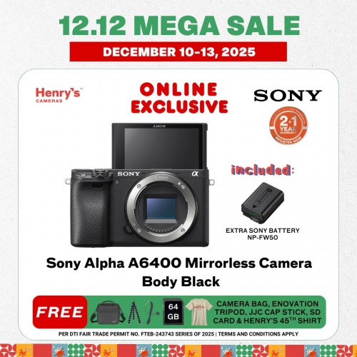 Sony Alpha A6400 Mirrorless Camera Body Black Sony Alpha A6400 Mirrorless Camera Body Black