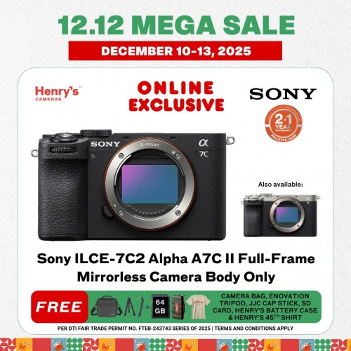 Sony ILCE-7C2 Alpha A7C II Full-Frame Mirrorless Camera Body Only Sony ILCE-7C2 Alpha A7C II Full-Frame Mirrorless Camera Body Only