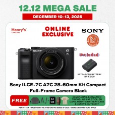 Sony ILCE-7C A7C 28-60mm Kit Compact Full-Frame Camera Black Sony ILCE-7C A7C 28-60mm Kit Compact Full-Frame Camera Black