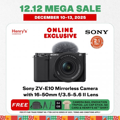 Sony ZV-E10 Mirrorless Camera with 16-50mm f/3.5-5.6 II Lens