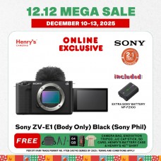 Sony ZV-E1 Digital Camera (Body Only) Black (Sony Phil) Sony ZV-E1 Digital Camera (Body Only) Black (Sony Phil)