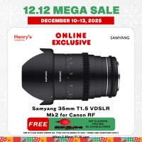 Samyang 35mm T1.5 VDSLR Mk2 for Canon RF