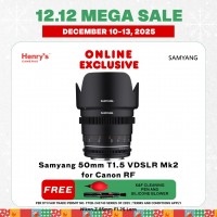 Samyang 50mm T1.5 VDSLR Mk2 for Canon RF Samyang 50mm T1.5 VDSLR Mk2 for Canon RF