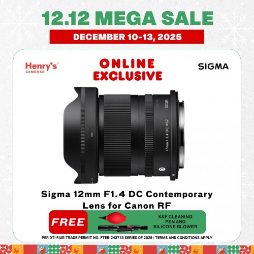 Sigma 12mm F1.4 DC Contemporary Lens for Canon RF Sigma 12mm F1.4 DC Contemporary Lens for Canon RF