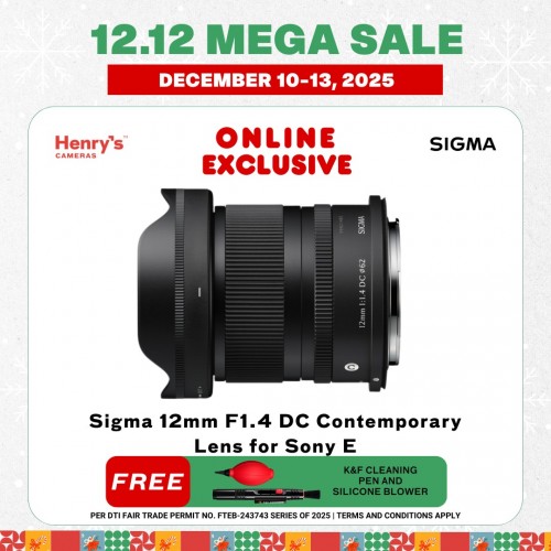 Sigma 12mm F1.4 DC Contemporary Lens for Sony E Sigma 12mm F1.4 DC Contemporary Lens for Sony E