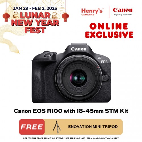 Canon EOS R100 with 18-45mm STM Kit