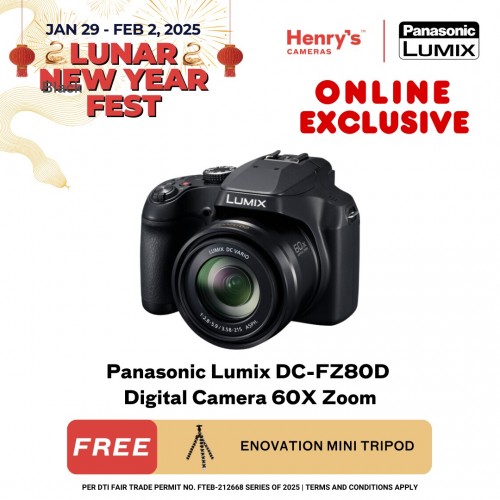 Panasonic Lumix DC-FZ80D Digital Camera 60X Zoom