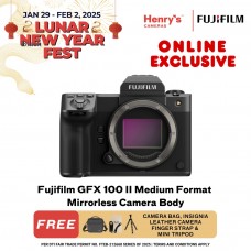 Fujifilm GFX 100 II Medium Format Mirrorless Camera Body [Pre-Order]