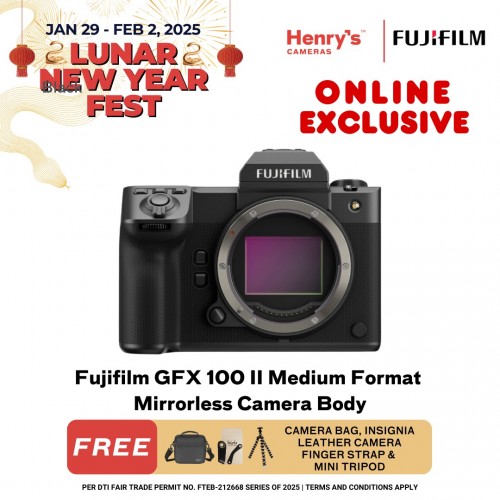 Fujifilm GFX 100 II Medium Format Mirrorless Camera Body [Pre-Order]