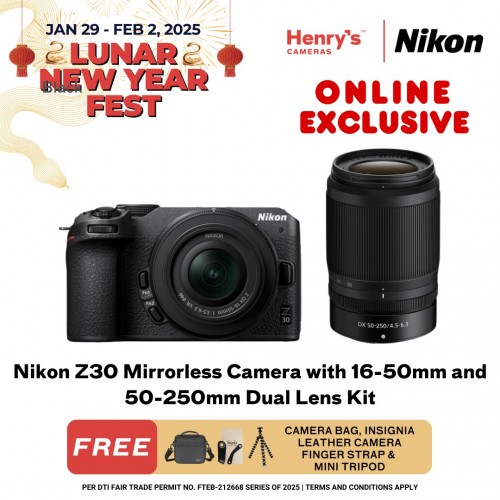 Nikon Z30 Mirrorless Camera with 16-50mm and 50-250mm Dual Lens Kit