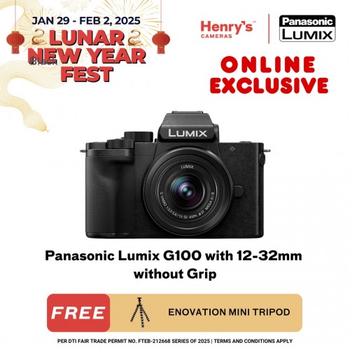 Panasonic Lumix G100 with 12-32mm without Grip