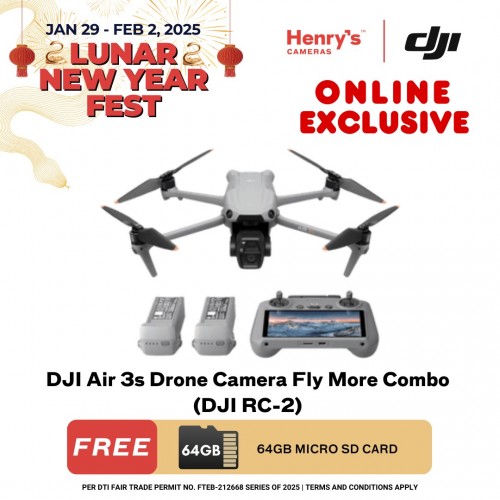 DJI Air 3s Drone Camera Fly More Combo (DJI RC-2)