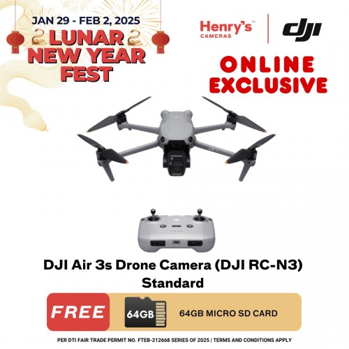 DJI Air 3s Drone Camera (DJI RC-N3) Standard