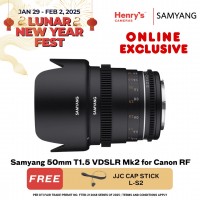 Samyang 50mm T1.5 VDSLR Mk2 for Canon RF