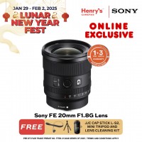 Sony FE 20mm F1.8G Lens