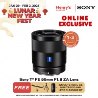 Sony T* FE 55mm F1.8 ZA Lens