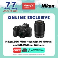 Nikon Z50 Mirrorless with 16-50mm and 50-250mm Kit Lens