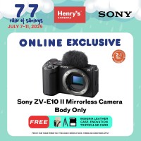Sony ZV-E10 II Mirrorless Camera Body Only