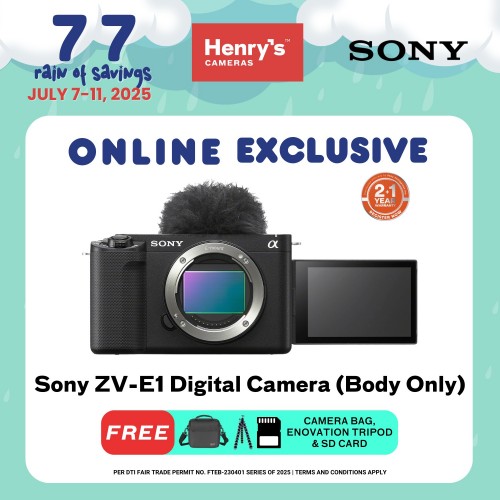 Sony ZV-E1 Digital Camera (Body Only) Black (Sony Phil)