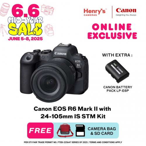 Canon EOS R6 Mark II with 24-105mm IS STM Kit