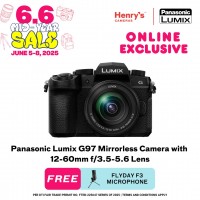Panasonic Lumix G97 Mirrorless Camera with 12-60mm f/3.5-5.6 Lens