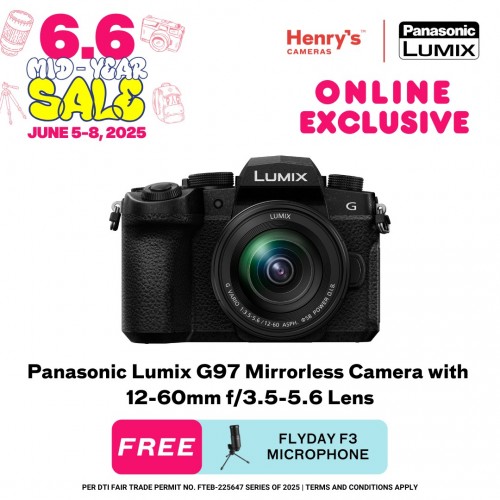 Panasonic Lumix G97 Mirrorless Camera with 12-60mm f/3.5-5.6 Lens