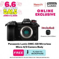 Panasonic Lumix DMC-G9 Mirrorless Micro 4/3 Camera Body