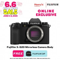 Fujifilm X-S20 Mirrorless Camera Body