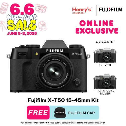 Fujifilm X-T50 15-45mm Kit Digital Mirrorless Camera