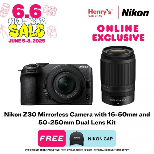 Nikon Z30 Mirrorless Camera with 16-50mm and 50-250mm Dual Lens Kit