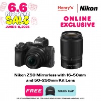 Nikon Z50 Mirrorless with 16-50mm and 50-250mm Kit Lens